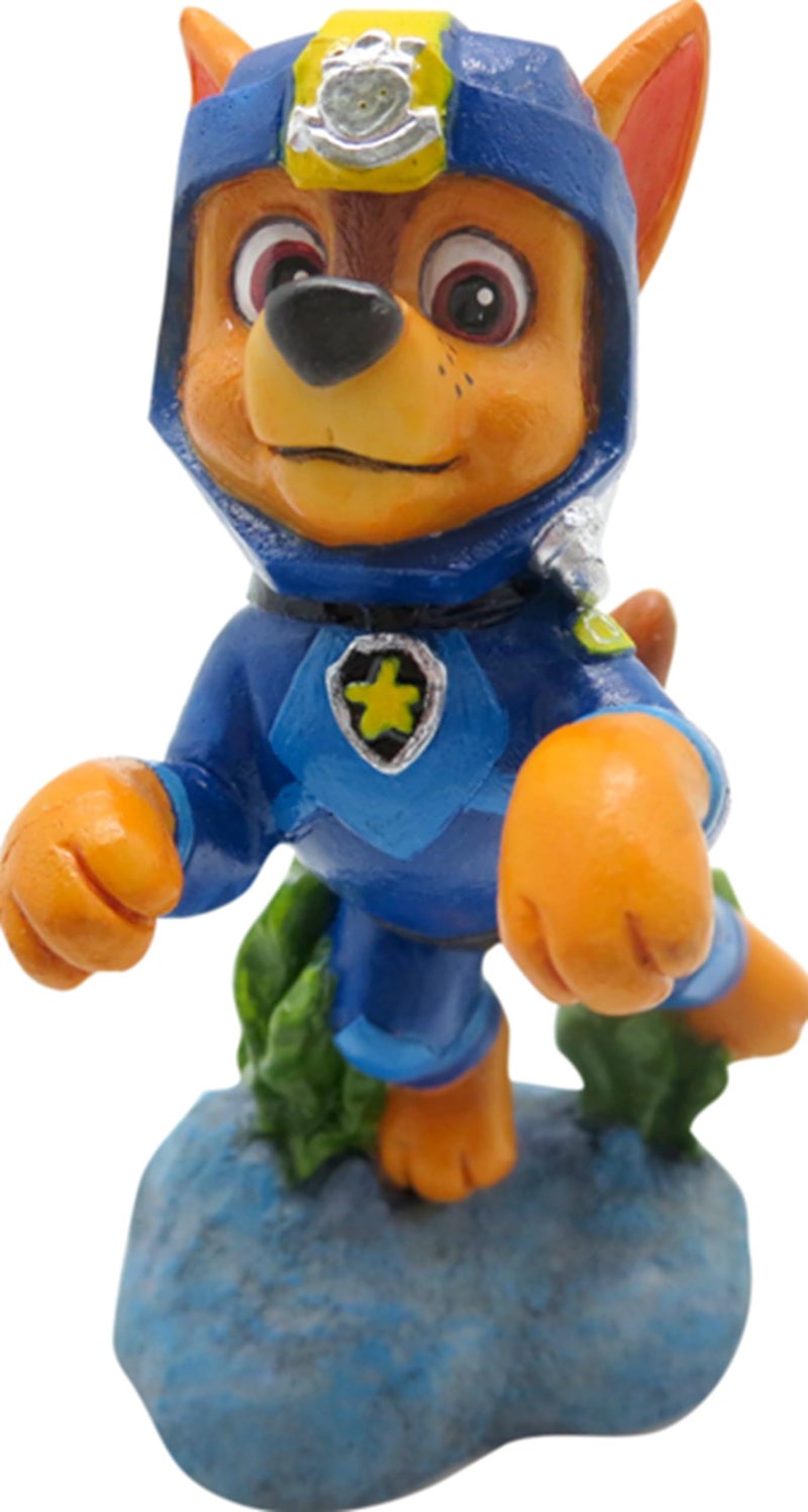 Penn Plax Penn-Plax Officially Licensed Paw Patrol Aquarium Ornament â€“ Chase â€“ Mini Size - Image 1